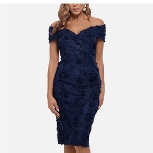 Brand new with tags XSCAPE lace overlay dress size 10